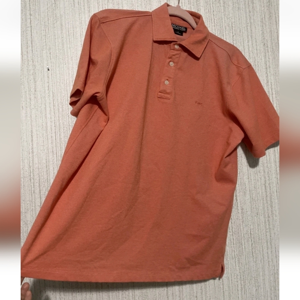 Michael Michael Kors Mens Size Small Orange Polo - Picture 7 of 11